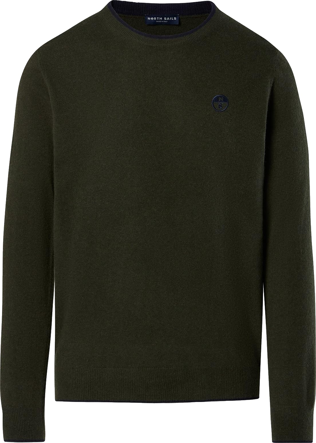 NORTH SAILS Pullover Uomo in Cashmere con Logo Ricamato sul Petto (Forest Green)