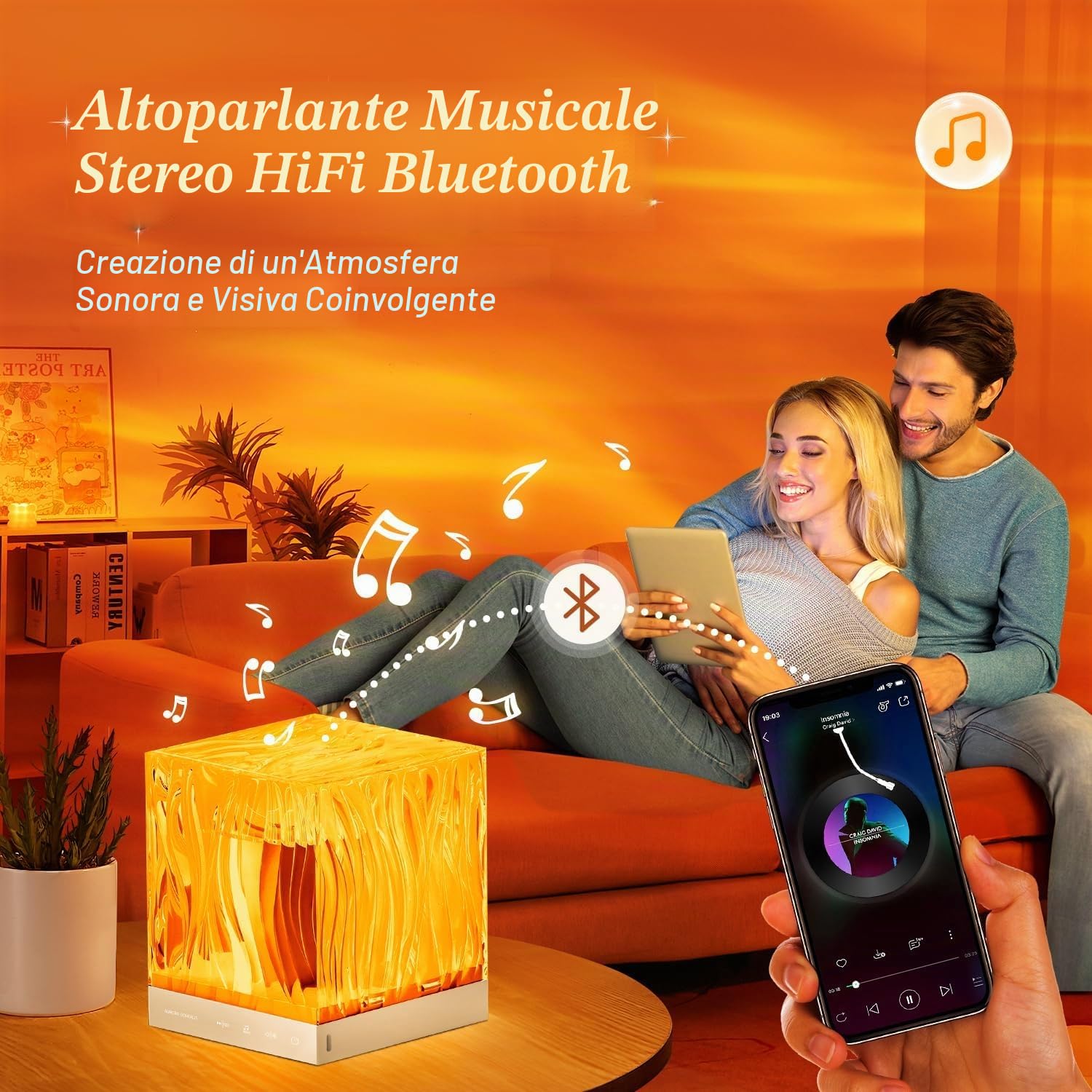Proiettore cielo stellato per bambini, 18 modalità luce nordica, proiettore Galaxy Projector, 15 bianco rumore, luce notturna cielo stellato, proiettore Bluetooth Ocean Lamp Aurora Light,Skylight