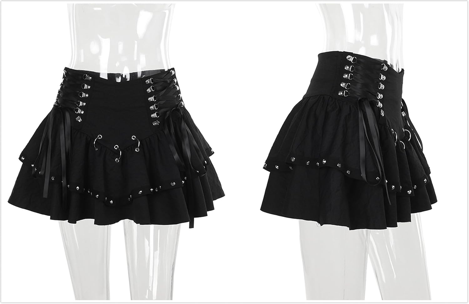 Gothic Punk Mini Skirt Club Y2k Summer Disco Goth Emo Women - Image 6