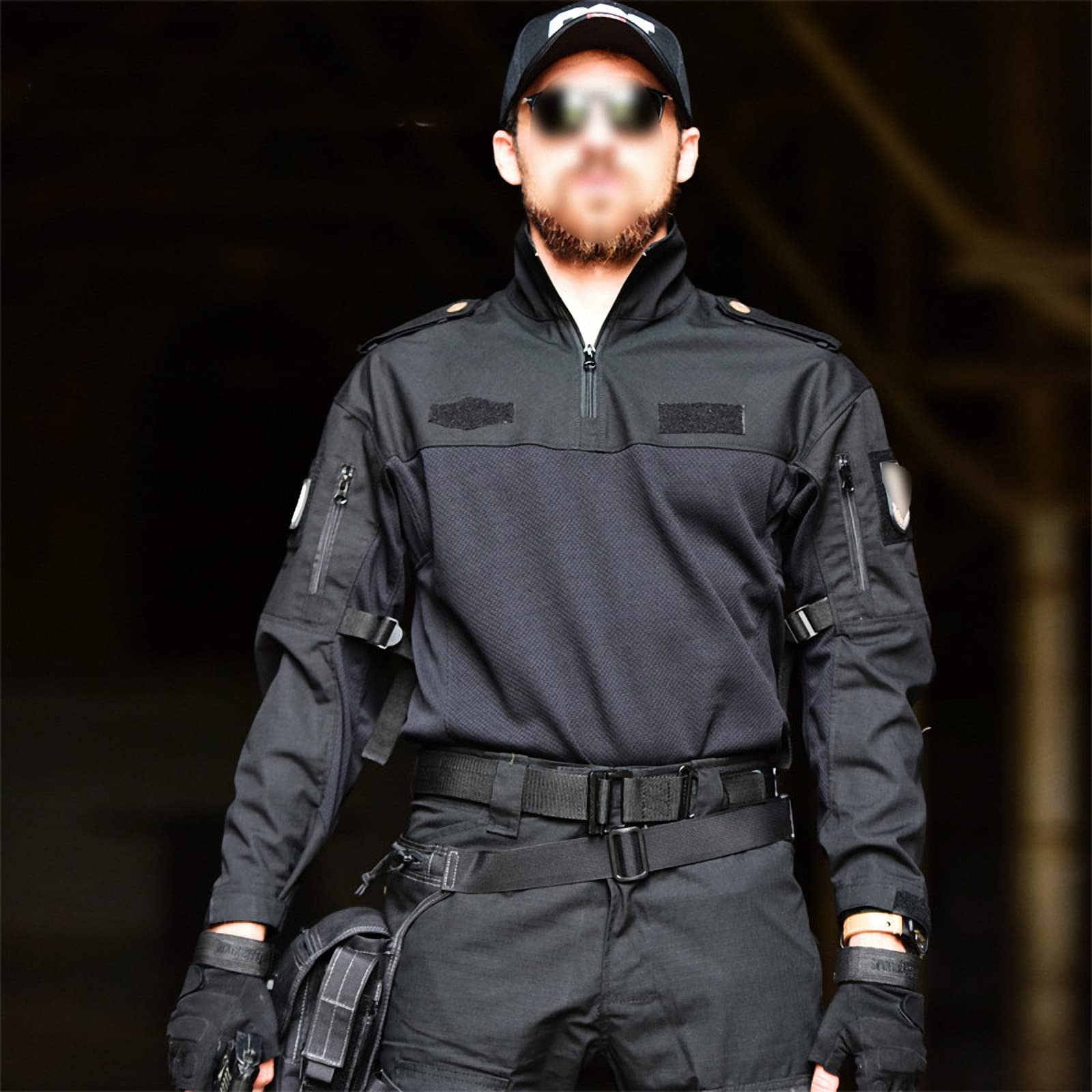 Męska odzież taktyczna, oddychający kamuflażowy garnitur treningowy z długim rękawem, wojskowa koszula do paintballu, sprzęt do gry myśliwskiej, strzelanie kemping turystyka mundur kurtka, styl 4, M