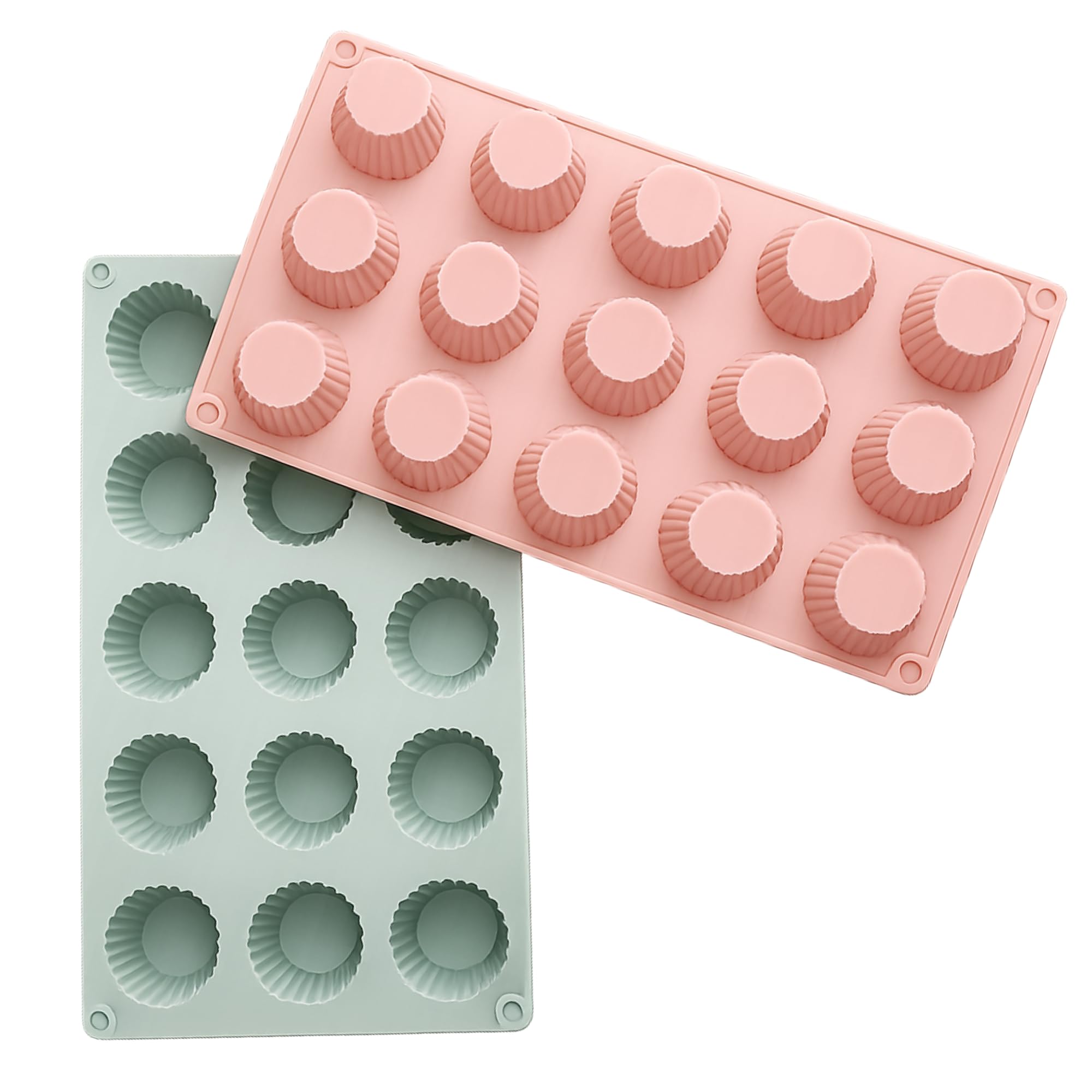 Mini Muffin Baking Mould 15-Cavity Muffins and Cupcakes Baking Tray Brownie Cupcake Mould (11x6.5inch) 1-piece Muffins and Cupcakes Mould-image-15
