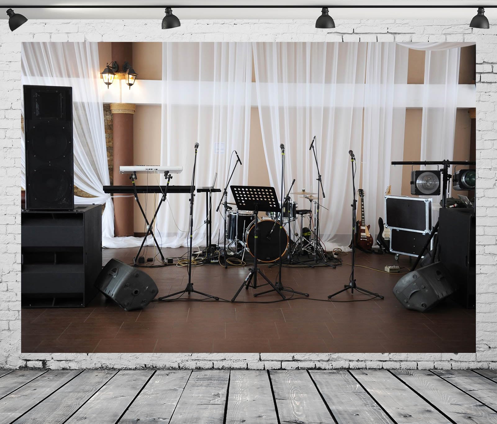 8x6ft Photography Backdrop 8x6ft Music Concert Backdrop - Jazz Band ...