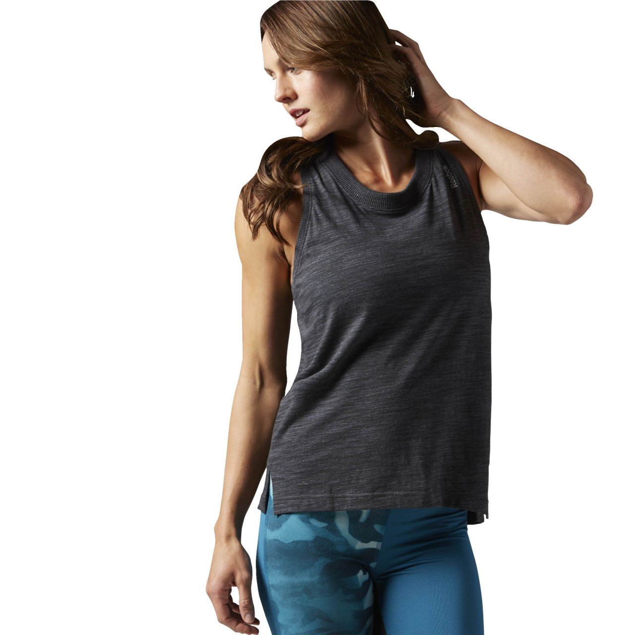 Reebok El Marble Tank Camiseta de Tirantes Mujer