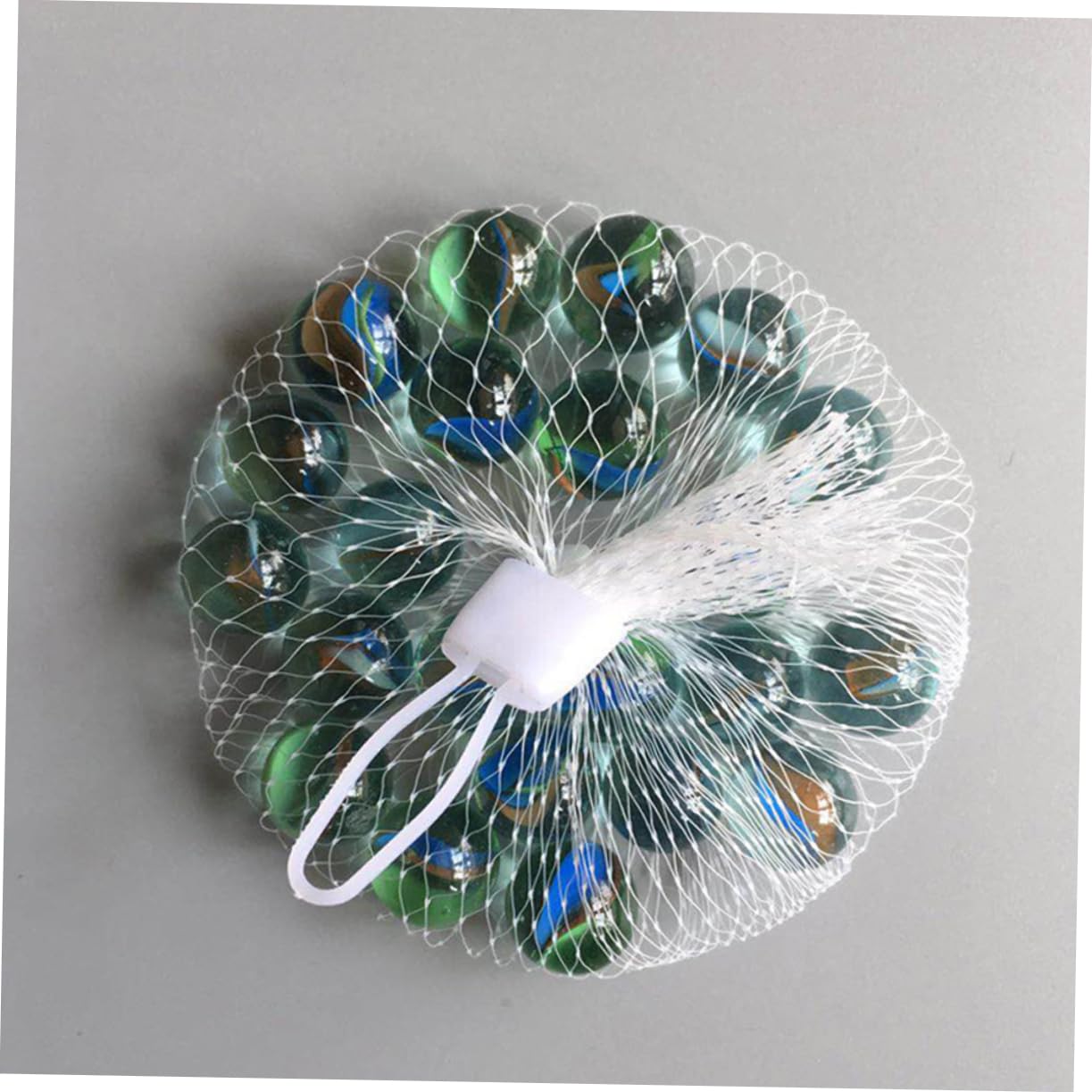 Abaodam Sacchetti in Rete per Biglie e Giocattoli, Borsa a Rete con Coulisse in Fibra di Vetro, Portatile con Maniglia, Accessorio per Organizzazione Cucina e Viaggio, Confezione da 100
