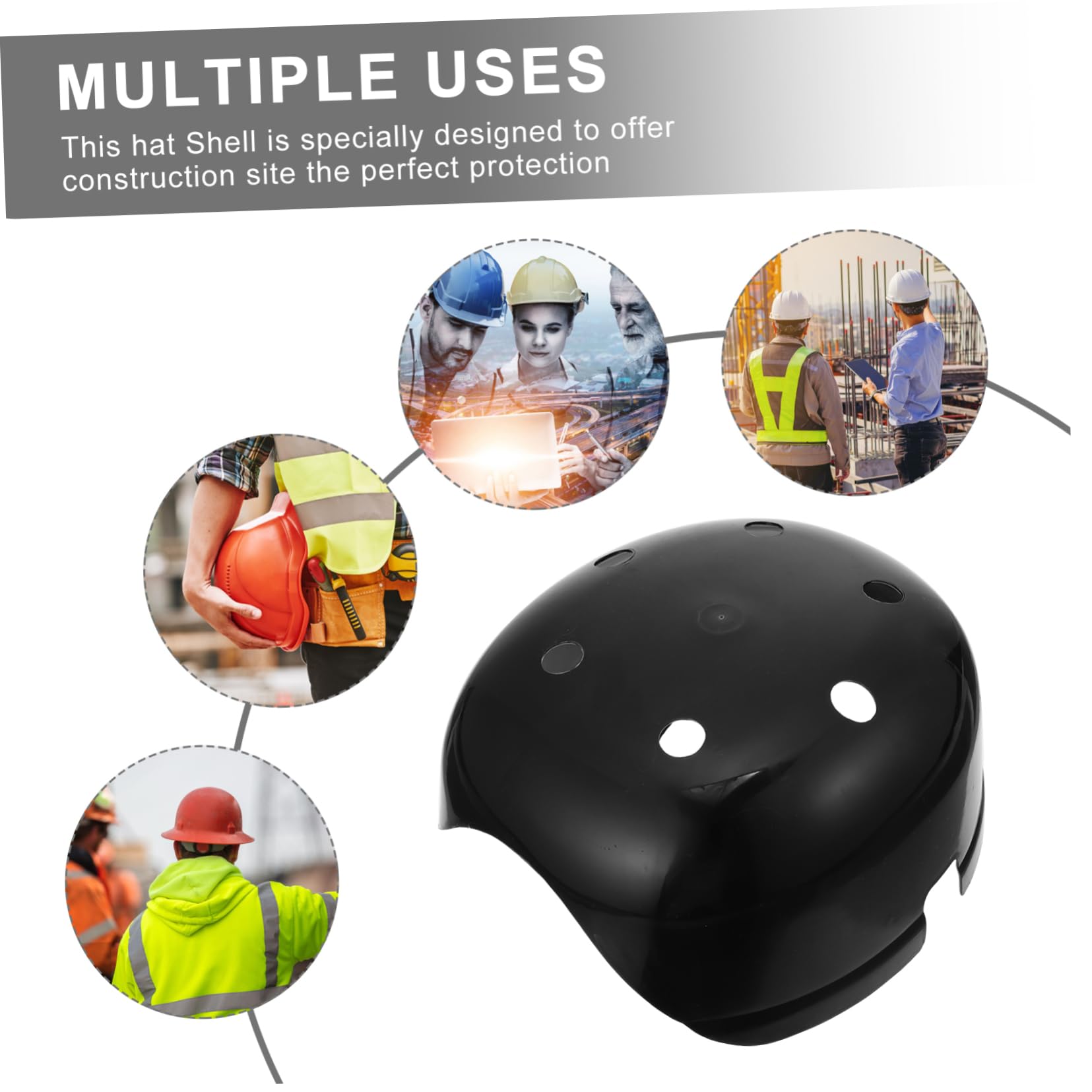 Uonlytech 3piezas Sombrero De Seguridad Anticolisión Transpirable para Trabajadores Casco De Ventilación Protección Alta Uso Construcción y Industria Unisex