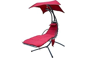 Hanging Curved Chaise Lounge Hammock Swing