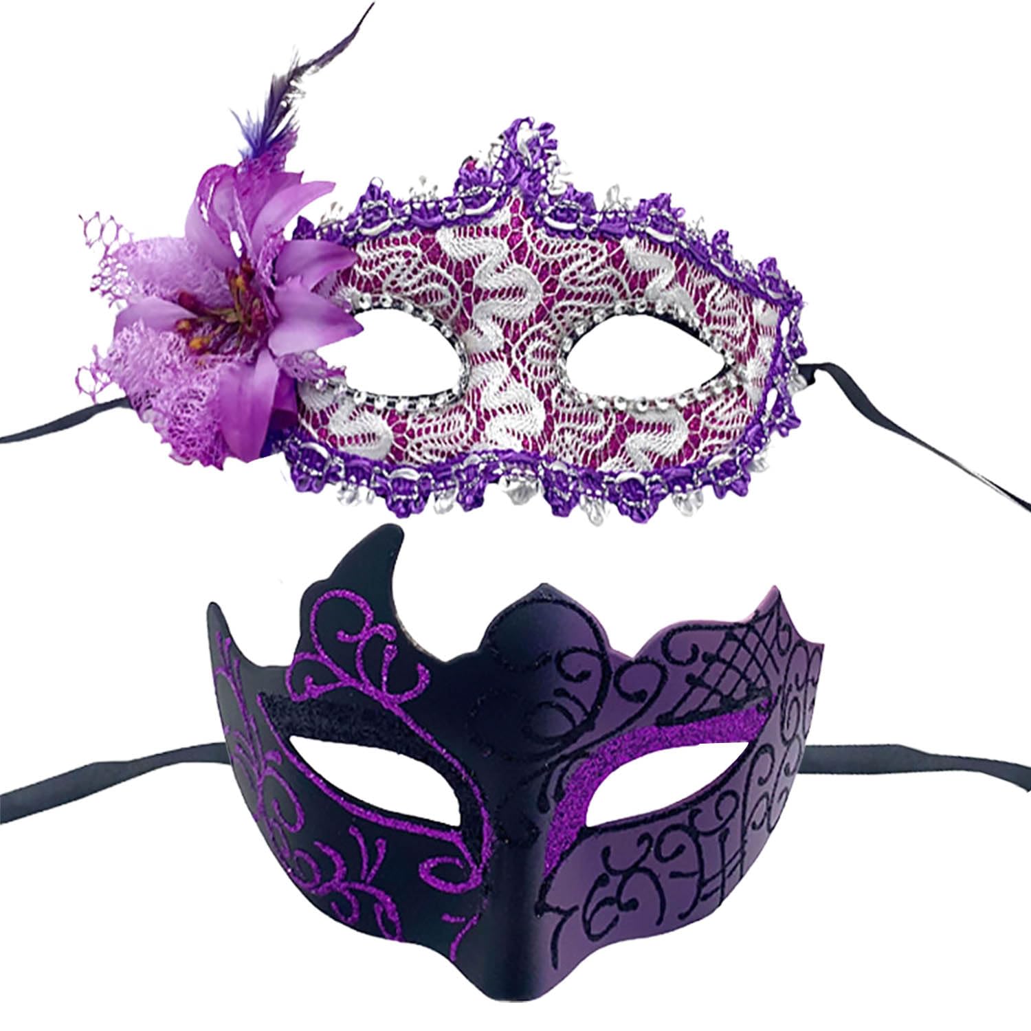 Bagtopia Masquerade Mask for Women Men, Couple Venetian Ball Party Masks