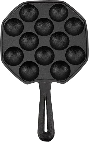 BIUDECO Baking Grill Skillet Dish Maker Outdoor Pans Plate Ball Gadget Compartment Nonstick Octopus Oyster Iron Meat Snail Barbecue Tray Restaurant