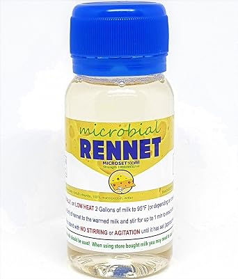 RENNET Microbial Liquid Cheese Coagulant Microset 3.4 fl oz 100 ml