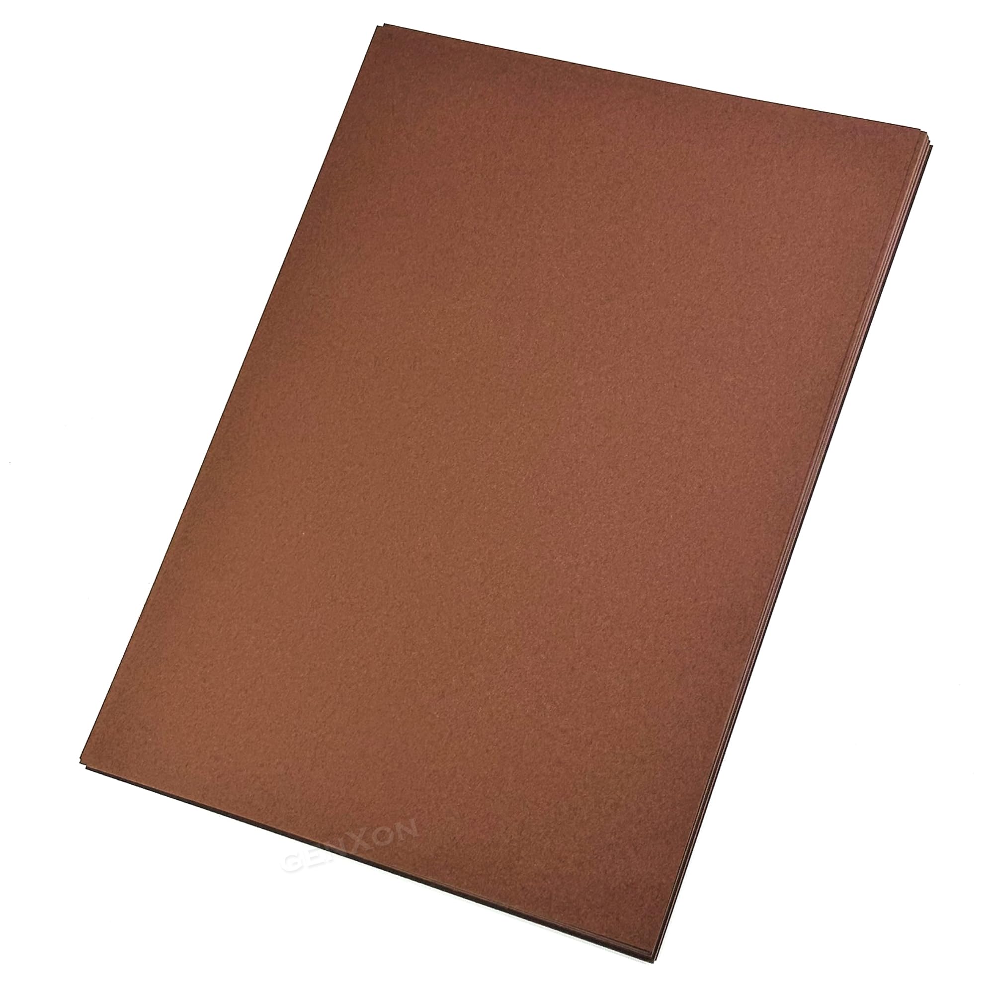 Genxon A4 Brown Chocolate Coloured Card (160gsm) Pack of 50 Double Sided Scrapbooking Card Making Activities Thick Art Craft Brown Paper Cards