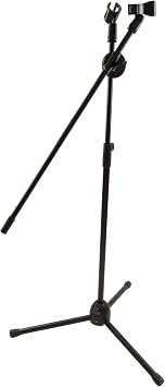 NEW DOUBLE BOOM TYPE MICROPHONE STAND + MIC CLIPS STAGE