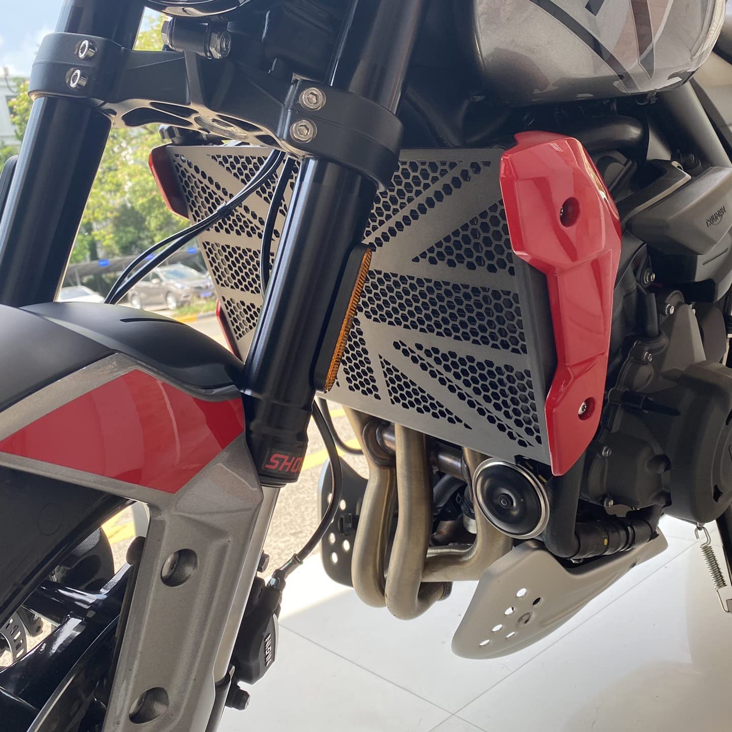 Bouclier De Radiateur ESPEEDMTC Pour Triumph Trident 660 (2021-2023) - Grille De Protection En Acier Inoxydable
