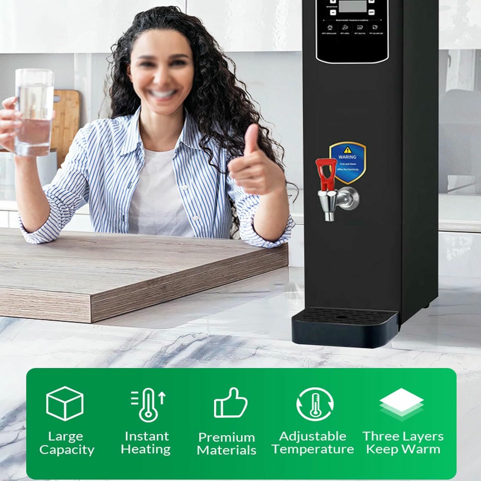 Amazon | 業務用瞬間湯沸かし器 20L, 2500W オートフィル 省エネ