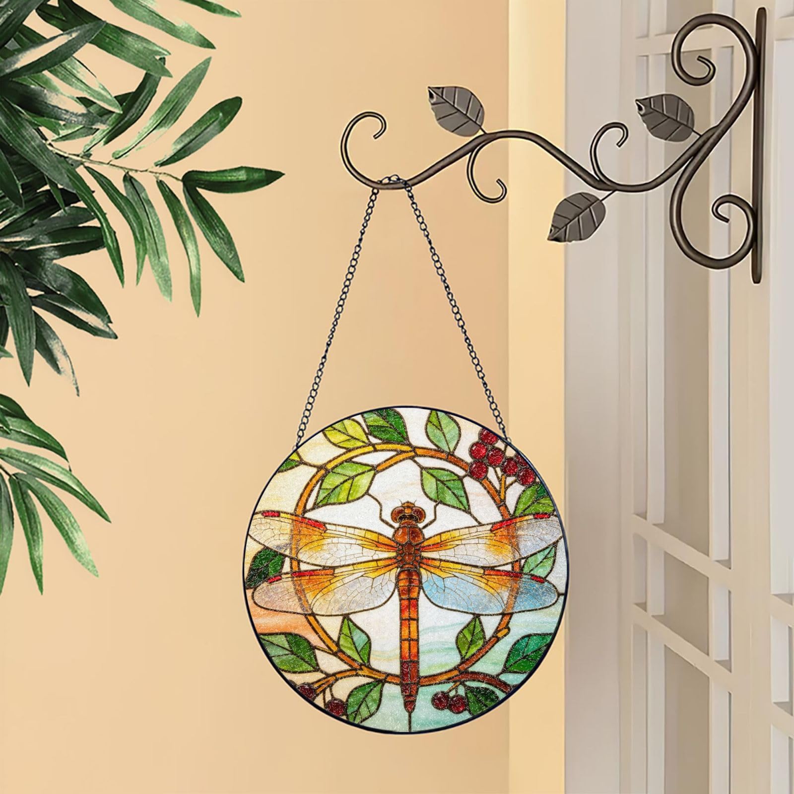 Atrapasueños de cristal para colgar en ventana, patio, jardín