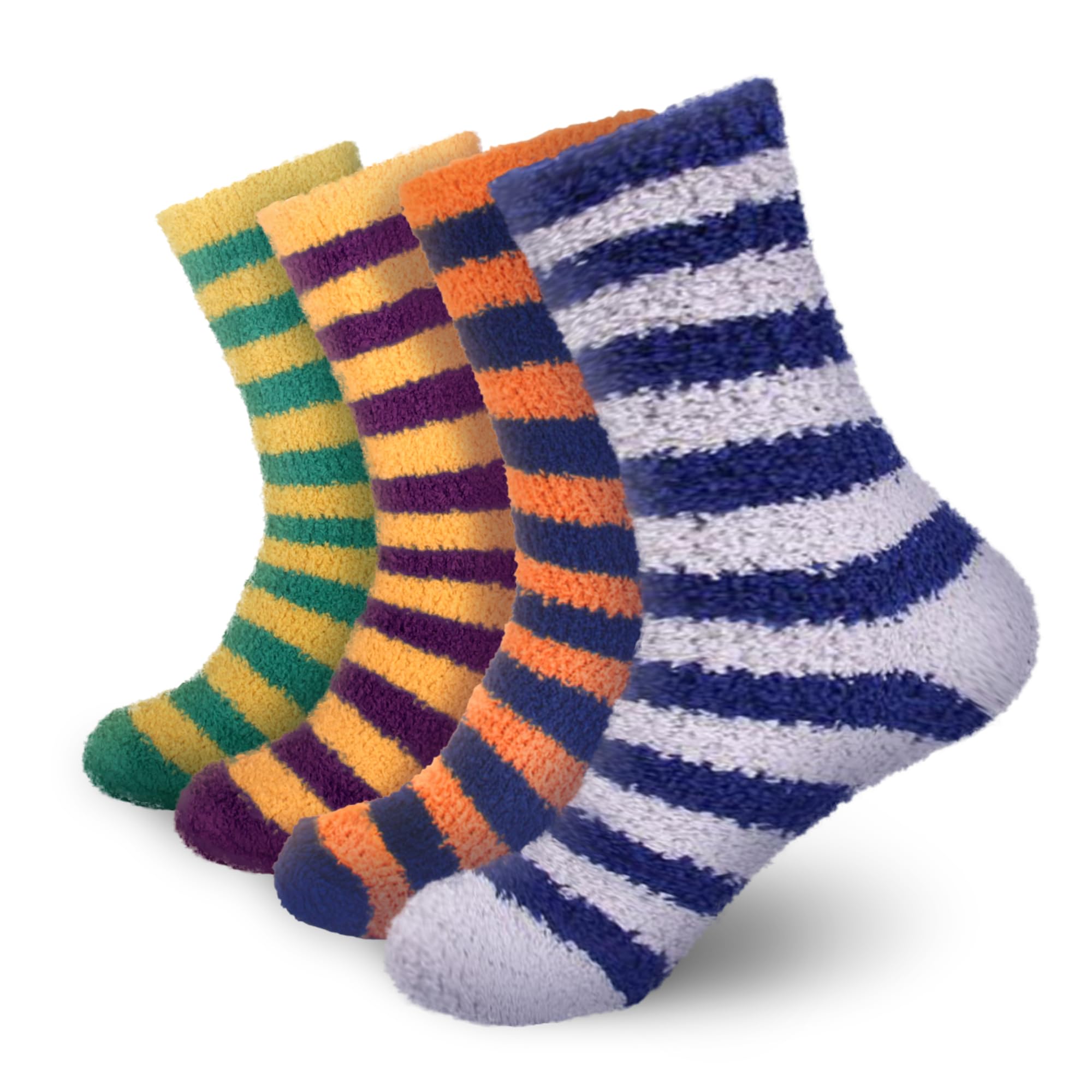 Calcetines de rayas borrosas de microfibra para olvidarse de los pies fríos al dormir 7