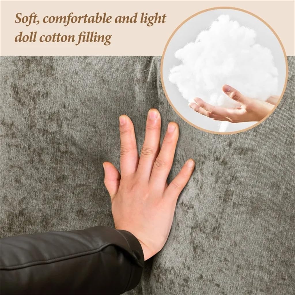 Convertible Sectional Sofa, Chenille L-Shaped Sofa Couch with Reversible Chaise Lounge, Fit for Living Room, Apartment(E)