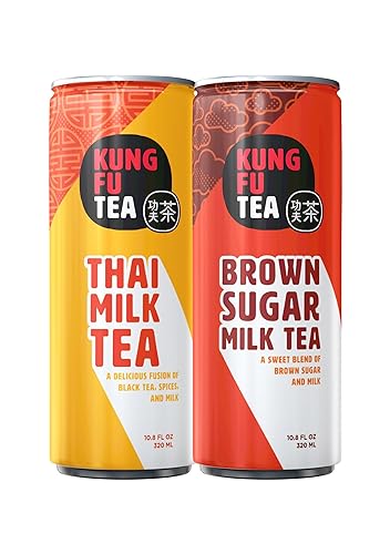 Kung Fu Tea - Brown Sugar & Thai Milk Tea Canned Drinks