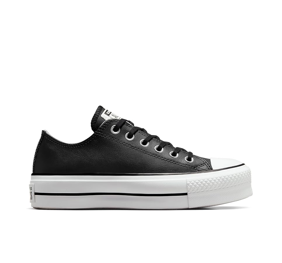 Amazon.com | Converse Women's Chuck Taylor All Star Lift Clean Shoe,  Black/Black/White, 9.5 M US | Fashion Sneakers