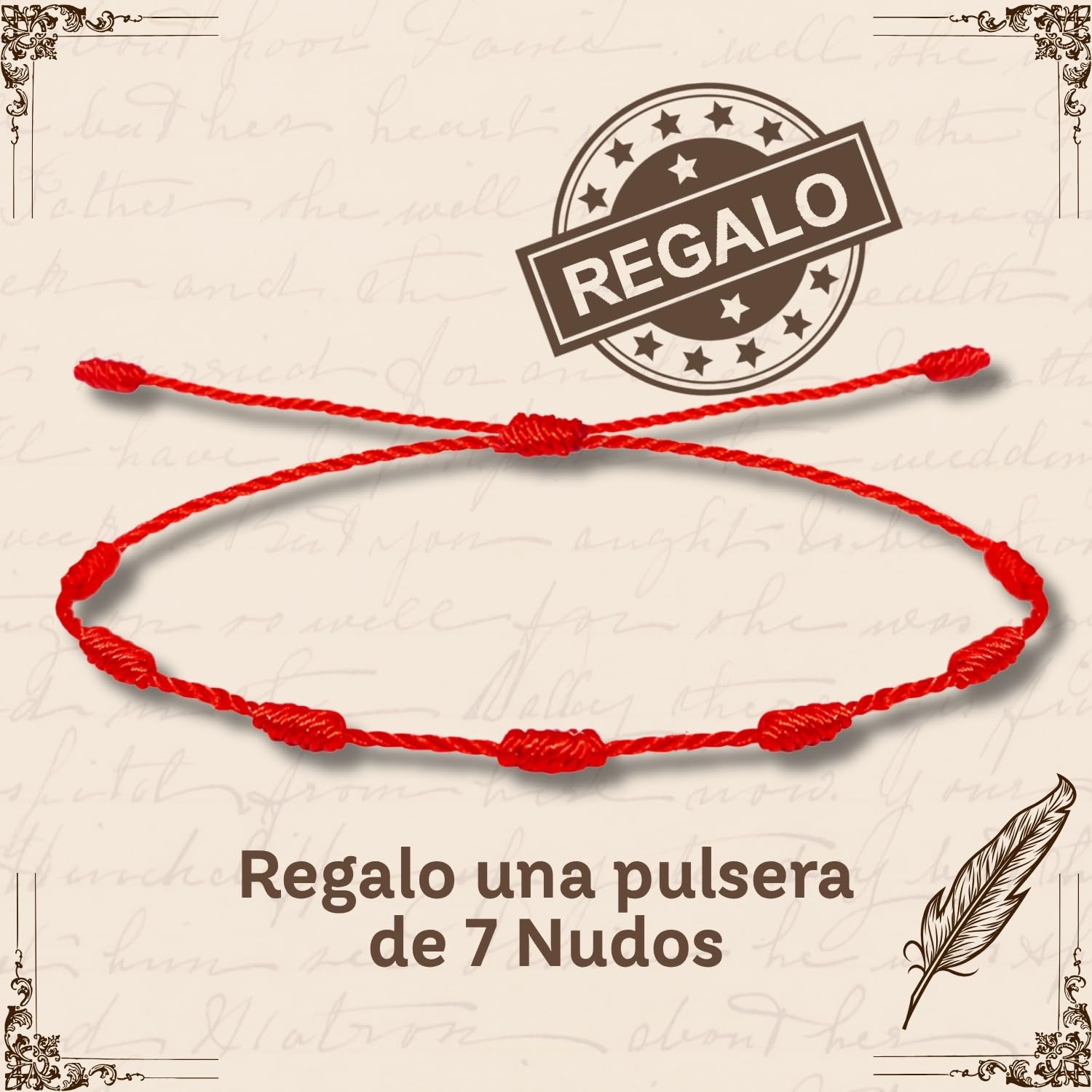 cotigo Pulsera Hilo Destino con Simbolos de acero inoxidable, amuletos de proteccion y suerte, Amuletos contra el mal de ojo - Pulsera Mujer/Pulsera Hombre, regalo original.
