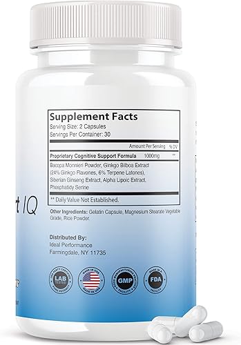 Miniatura 2 de (3 unidades) Neuro Smart IQ Brain Pills Neurosmart Mind Energy Plus Neurosmartiq (180 cápsulas)