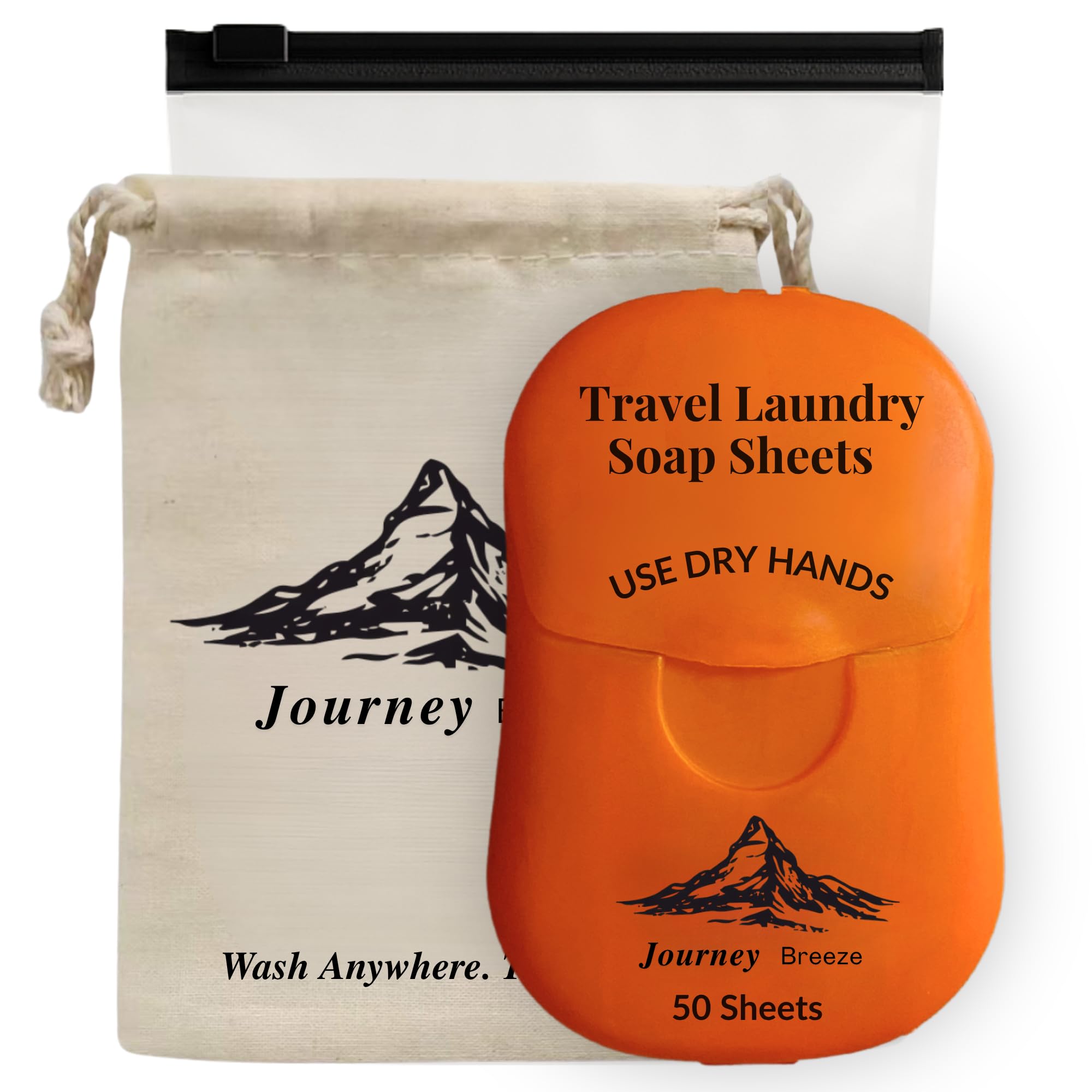 Travel Laundry Detergent Sheets 50 Pack