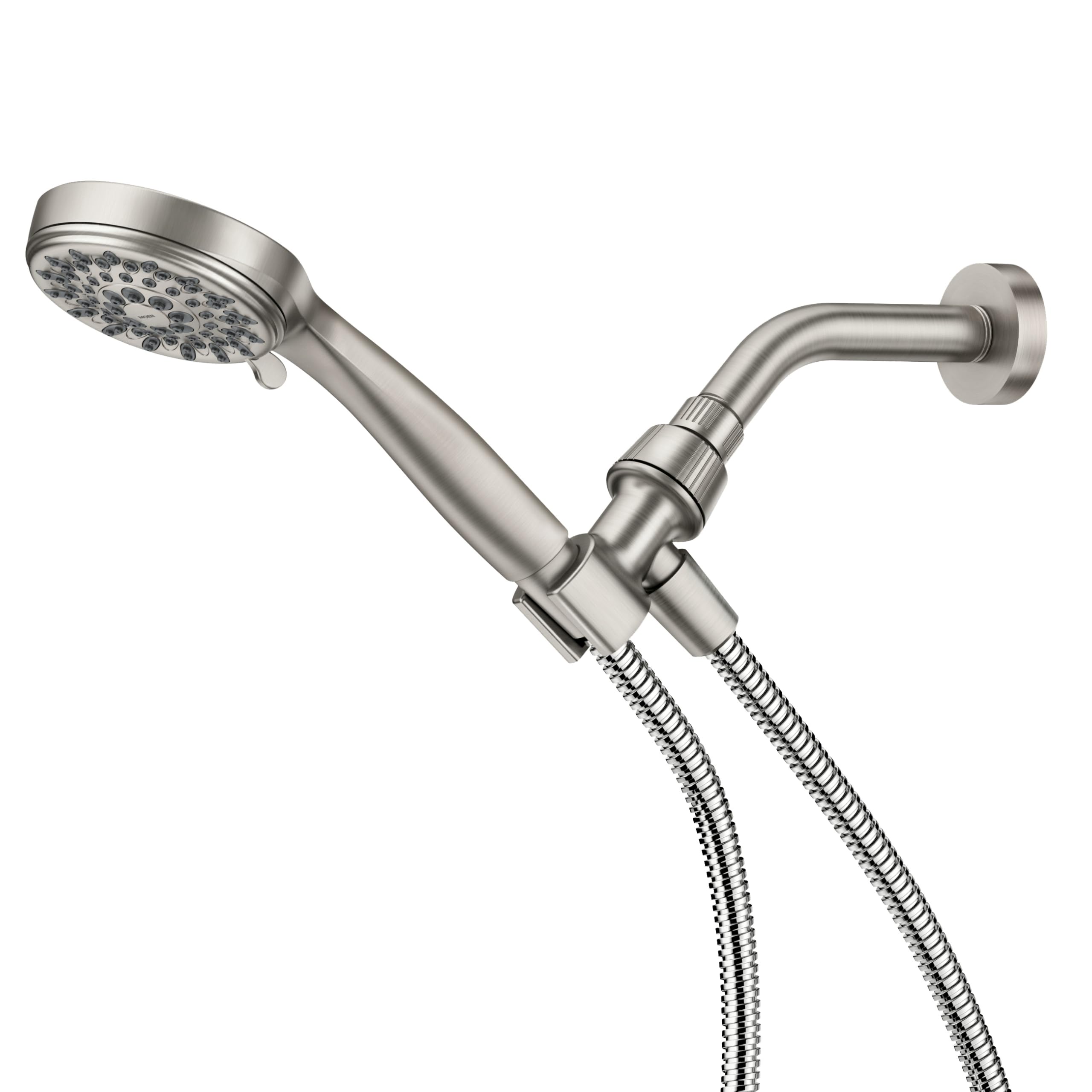 Moen Ignite Spot Dirençli Fırçalanmış Nikel El Tipi Duş Başlığı Paketi 2,5 GPM Yüksek Basınçlı Sprey, 20091SRN