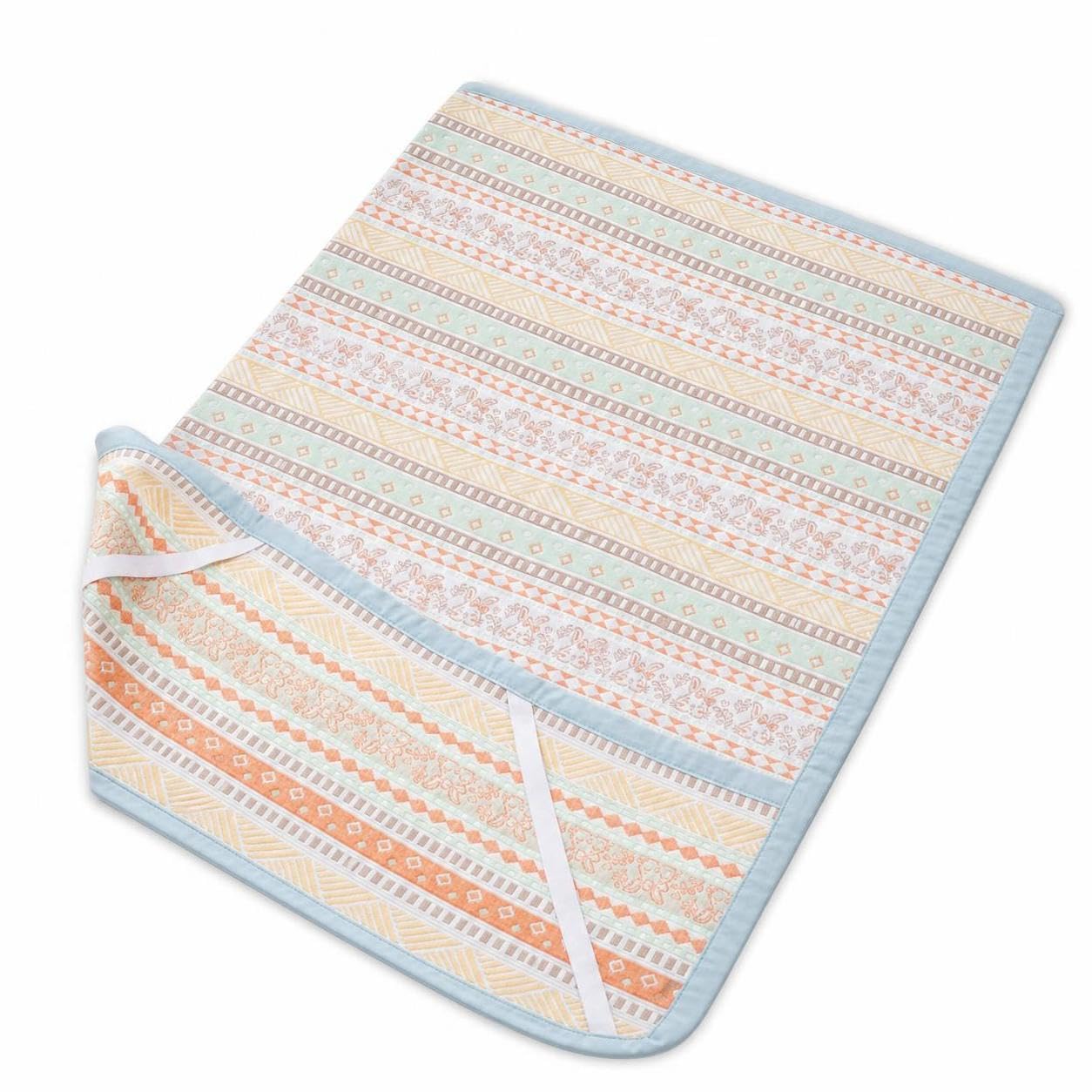 Lenzuo con Angoli in Cotone, Lenzuolo Lettino Reversibile per Culla/Carrozzina, Trama Jacquard 40s, 180 * 80cm