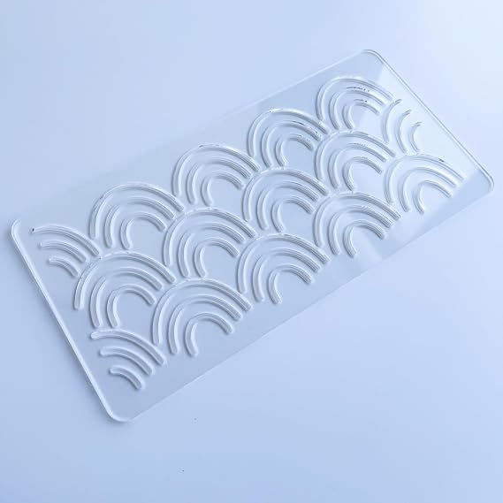 Clear Acrylic Sashiko Stencil, Embroidery Pattern Template, Quilting Stencil Tool (Pattern B)