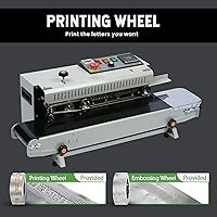 Vista 4 de U.S. Solid Máquina de sellado de sellador de banda de bolsa continua, sellador de banda horizontal automático con control de temperatura digital