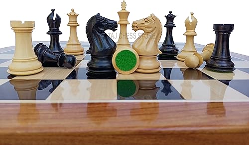 Miniatura 2 de ooden Staunton - Piezas de ajedrez con 2 reinas adicionales, juego de ajedrez único de 4 pulgadas, juego de ajedrez único Taj Chess Store