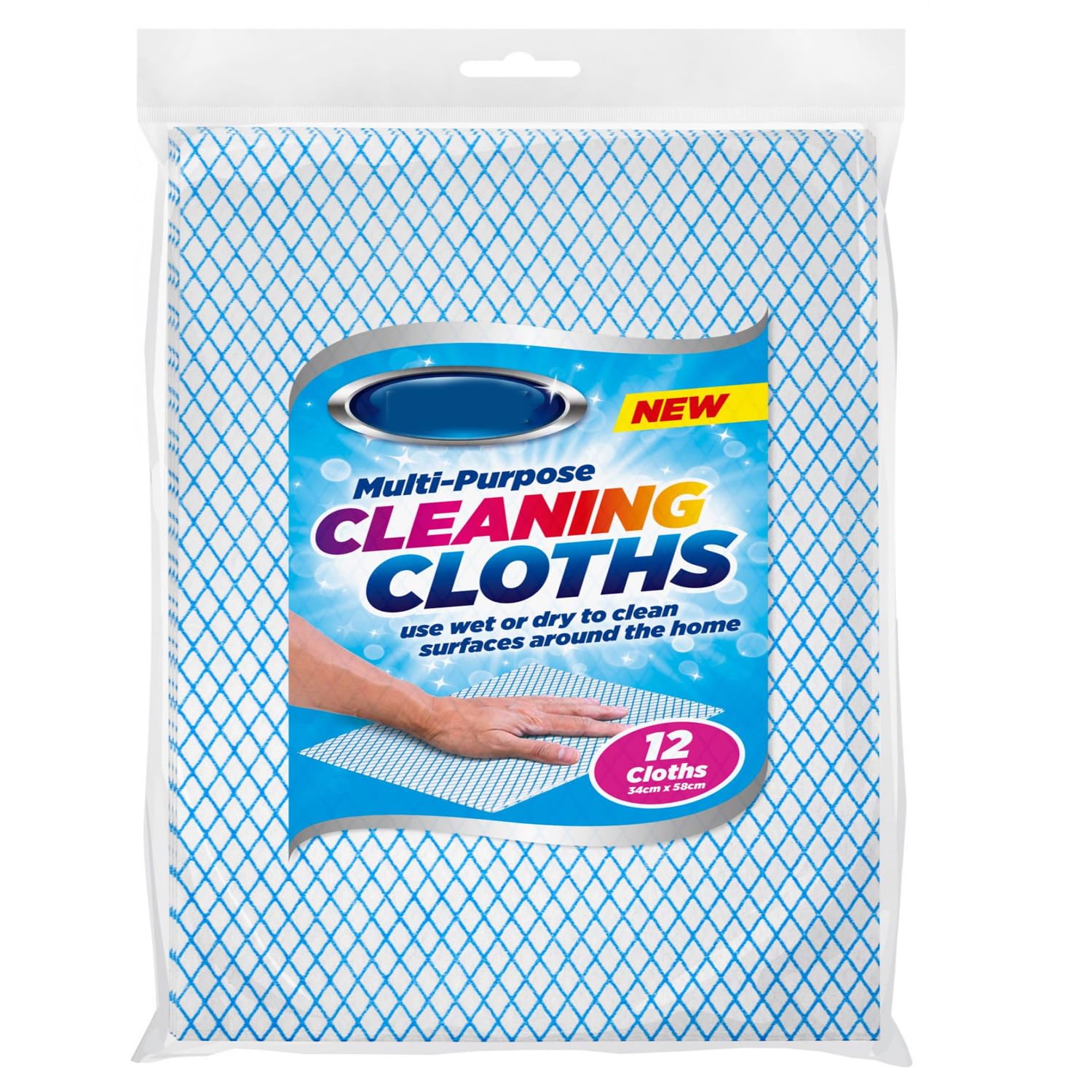 Zale Yardley Cleaning Cloth Pack of 12, Microfiber Cleaning Cloths, Dish Cloth, Kitchen Towel