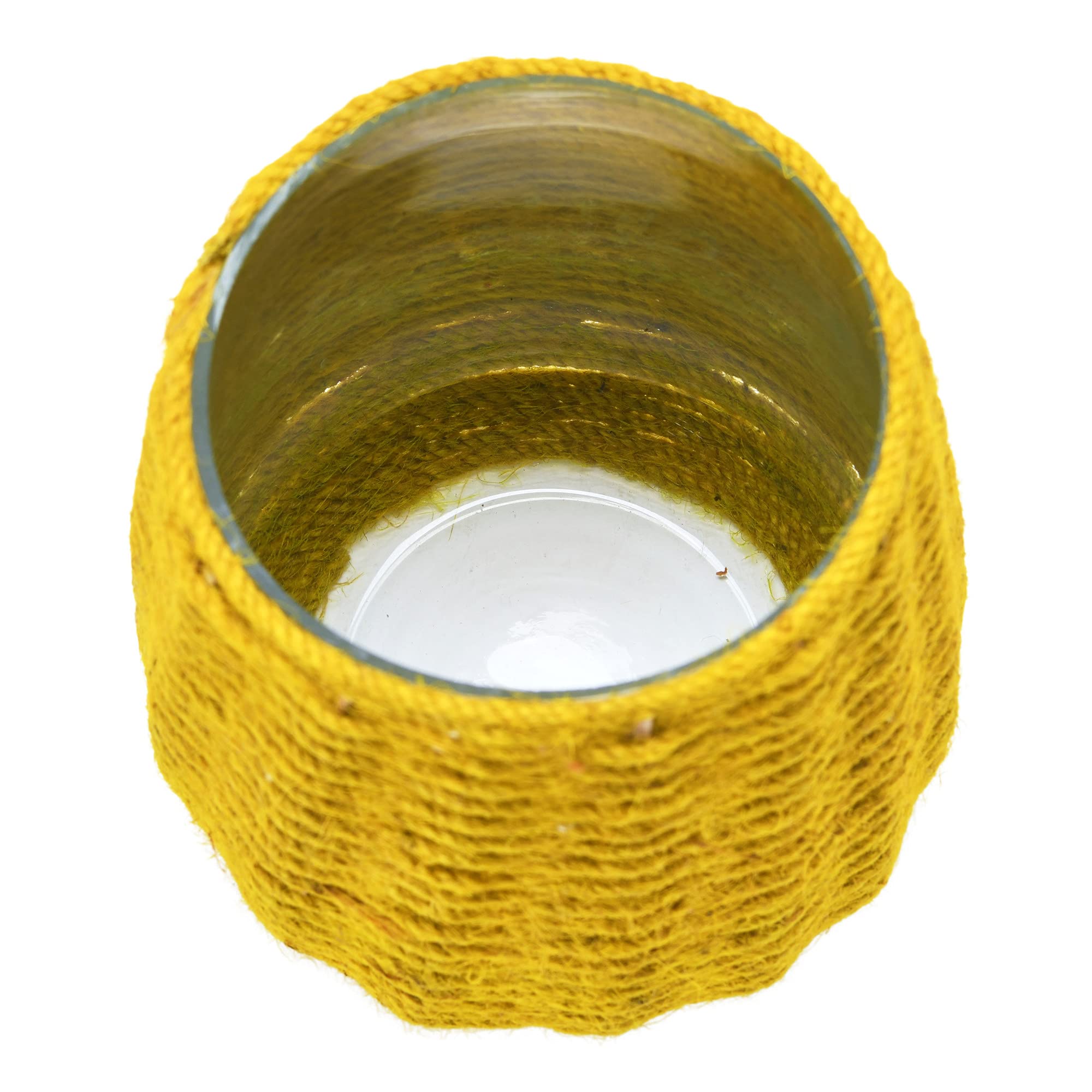 Beautiful Sahara Candle Holder in Mustard Colour