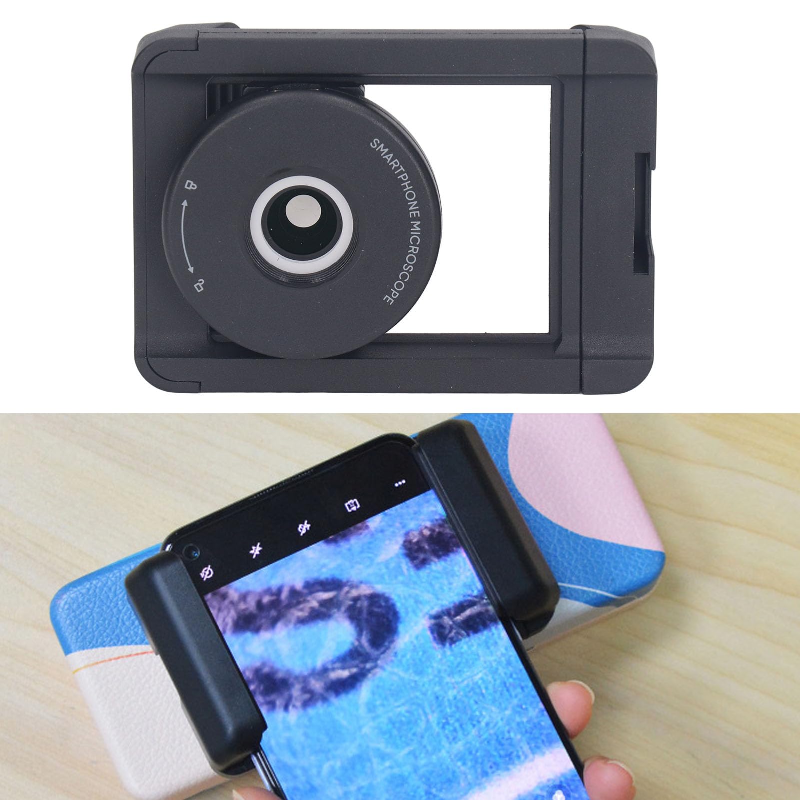 Lente Macro per Telefono, Microscopio Tascabile Mini con Luce