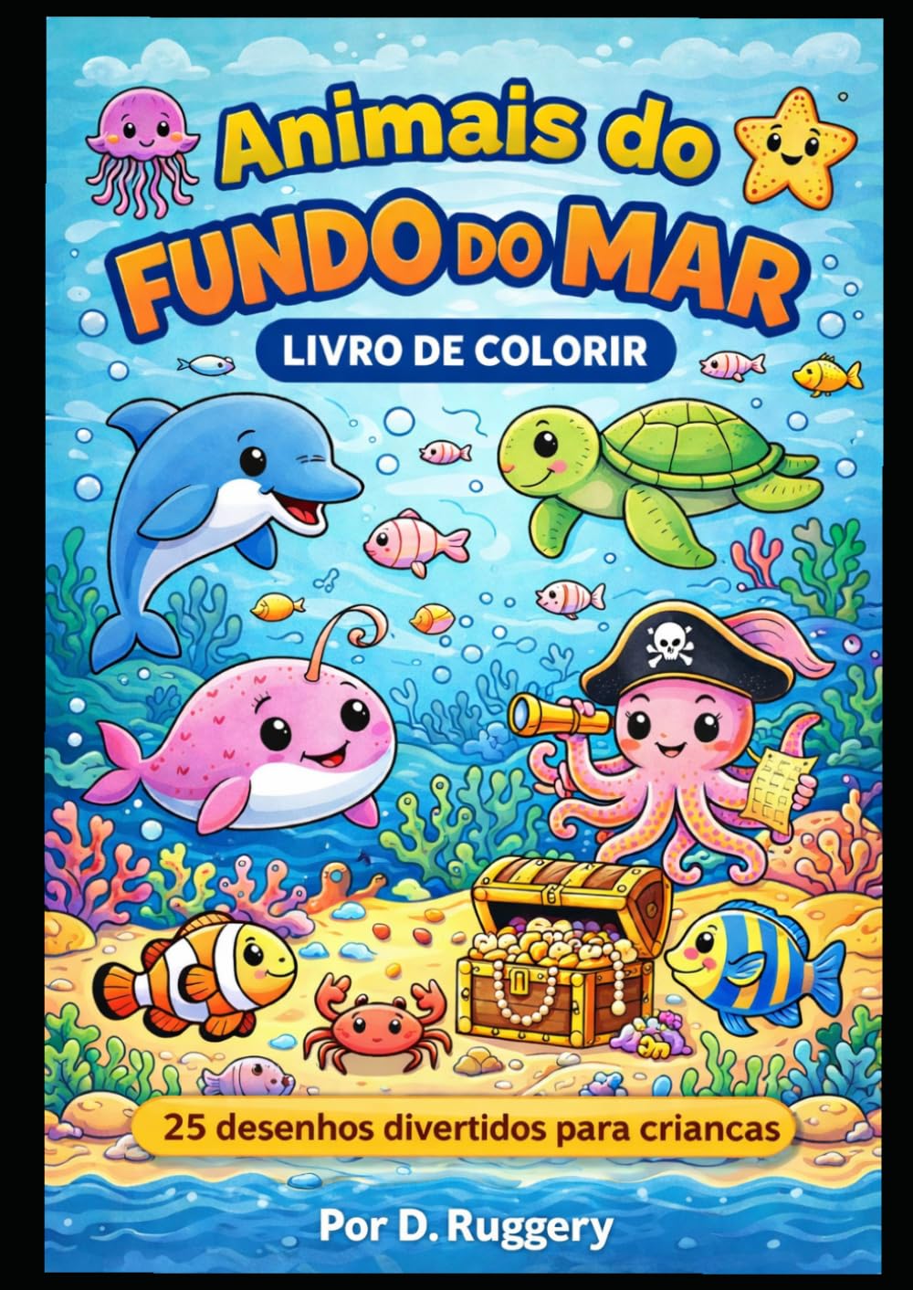 Fundo do Mar para Colorir: Para colorir