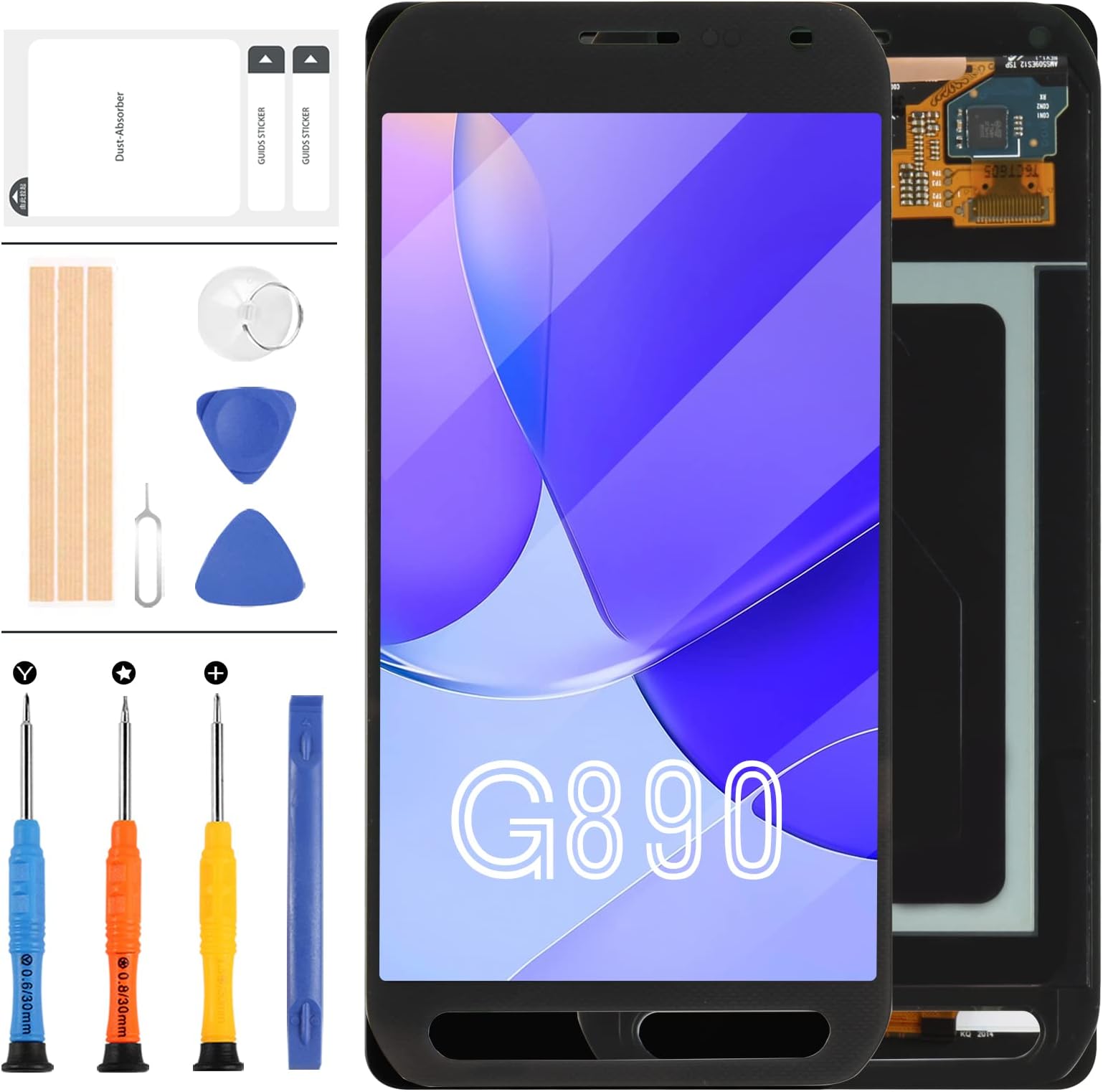 For Samsung Galaxy S6 Active Screen Replacement Original 5.1inch For Galaxy S6 Active LCD Screen SM-G890 SM-G890A LCD Display Touch Digitizer Assembly Parts Kit with Repair Tools