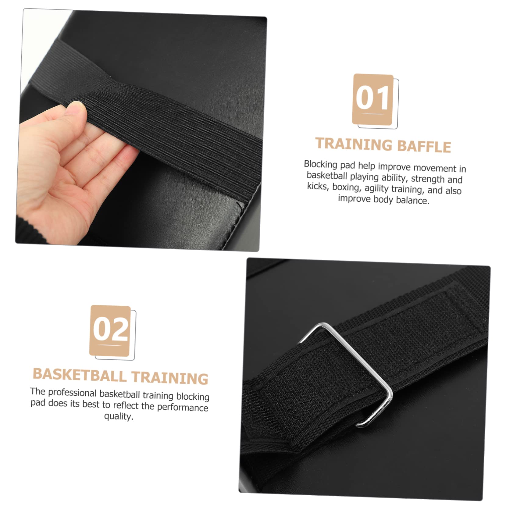 Coussin de Blocage Professionnel pour Entraînement de Basketball, Cuir PU et Mousse Perle, Améliore Mouvements et L'agilité, pour Garçon et Filles en Sport
