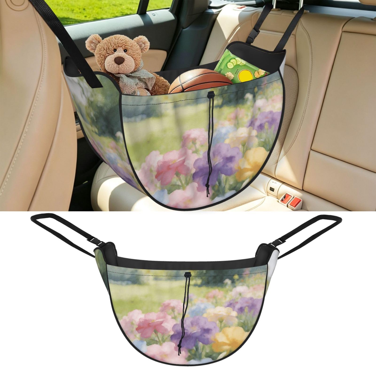 Cntdbu Black Garden Wash Car Seat Organizer-Backseat Storage Bag For Travel