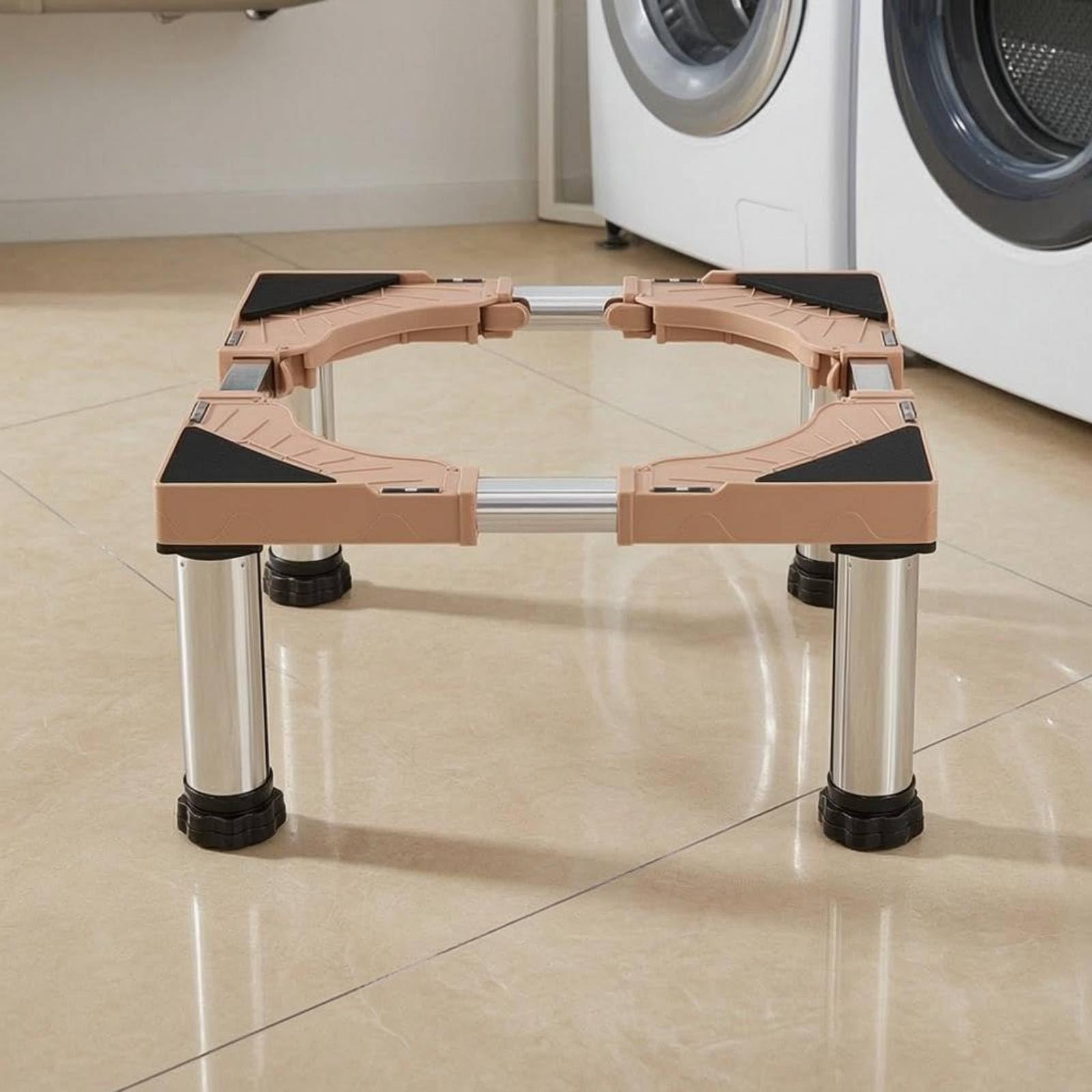 Base Ajustable para Lavadora Soporte Pedestal Elevador con Patas Antideslizantes y Capacidad de Carga Robusta para Mayor Estabilidad y Menos , Altura Total 29-32cm