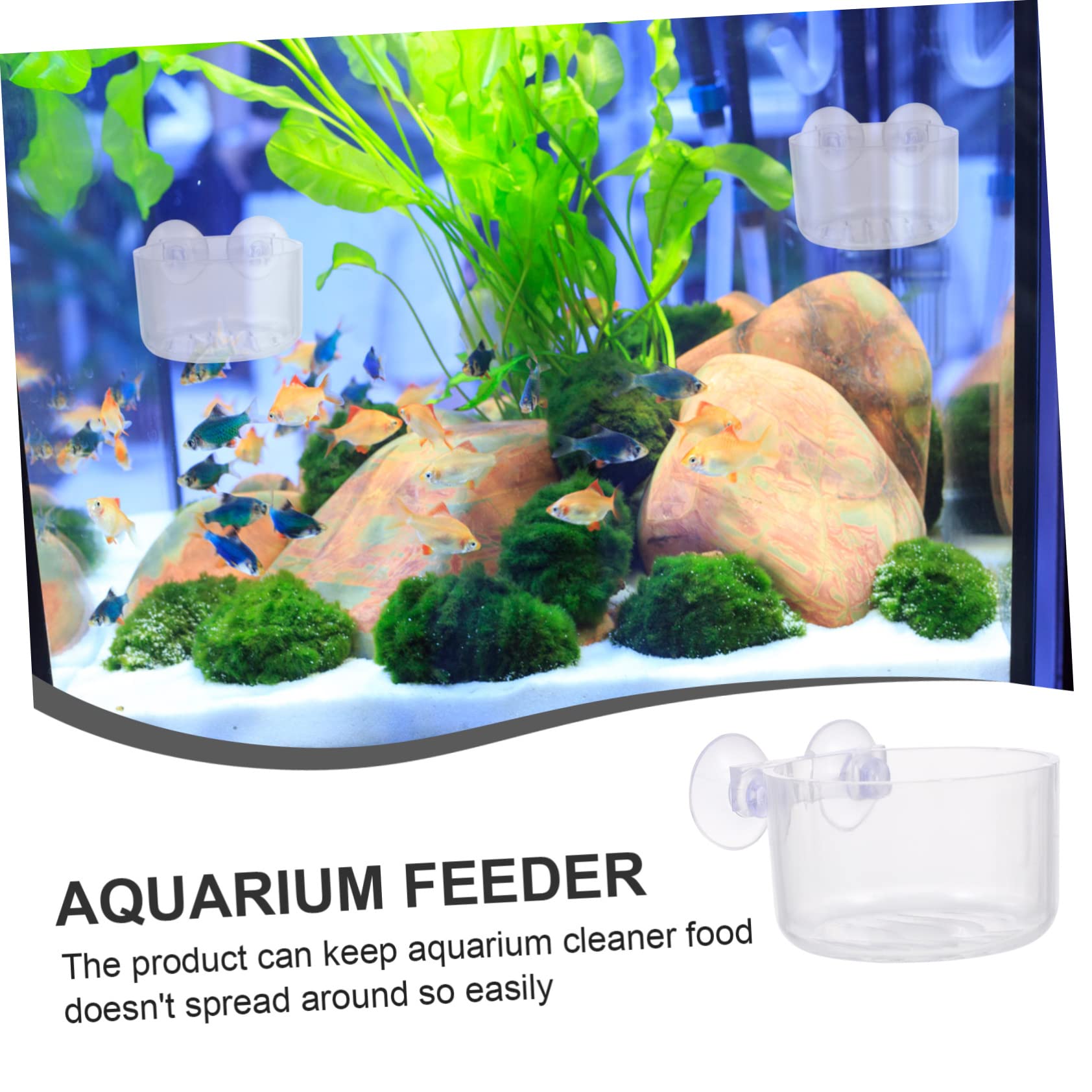 Happyyami 32stücke Teiliges Aquarium Futterbecher Transparente Futterhalter Für Fische Roten Futterbecher Für Garnelen Und Guppys Einfach Zu Reinigen Verwenden