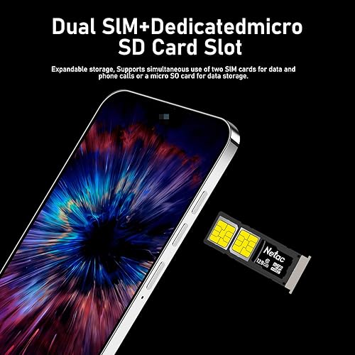 Miniatura 5 de 15PROMA X Smartphone, Android 13.0, larga duración de batería 6800mAh, 16+512GB con tarjeta de memoria de 128GB, teléfono celular de pantalla HD
