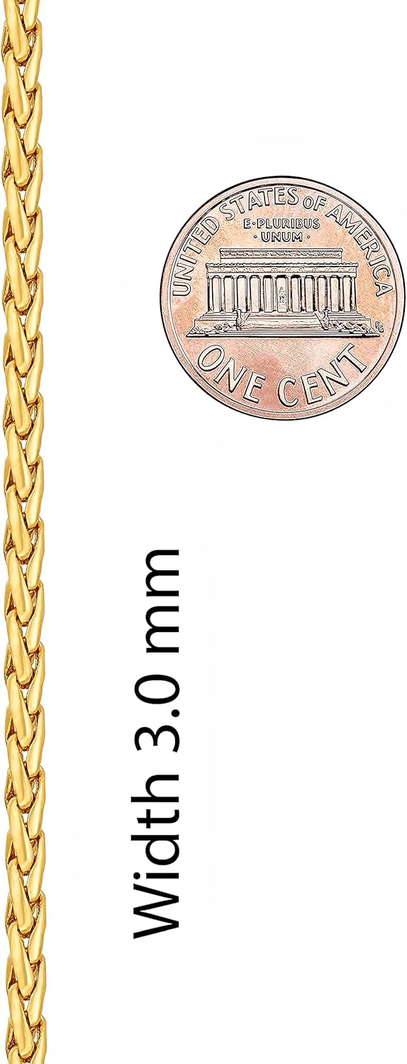 LIFETIME JEWELRY Weave Chain Necklace for Women and Men 24k Real Gold Plated - Image 8