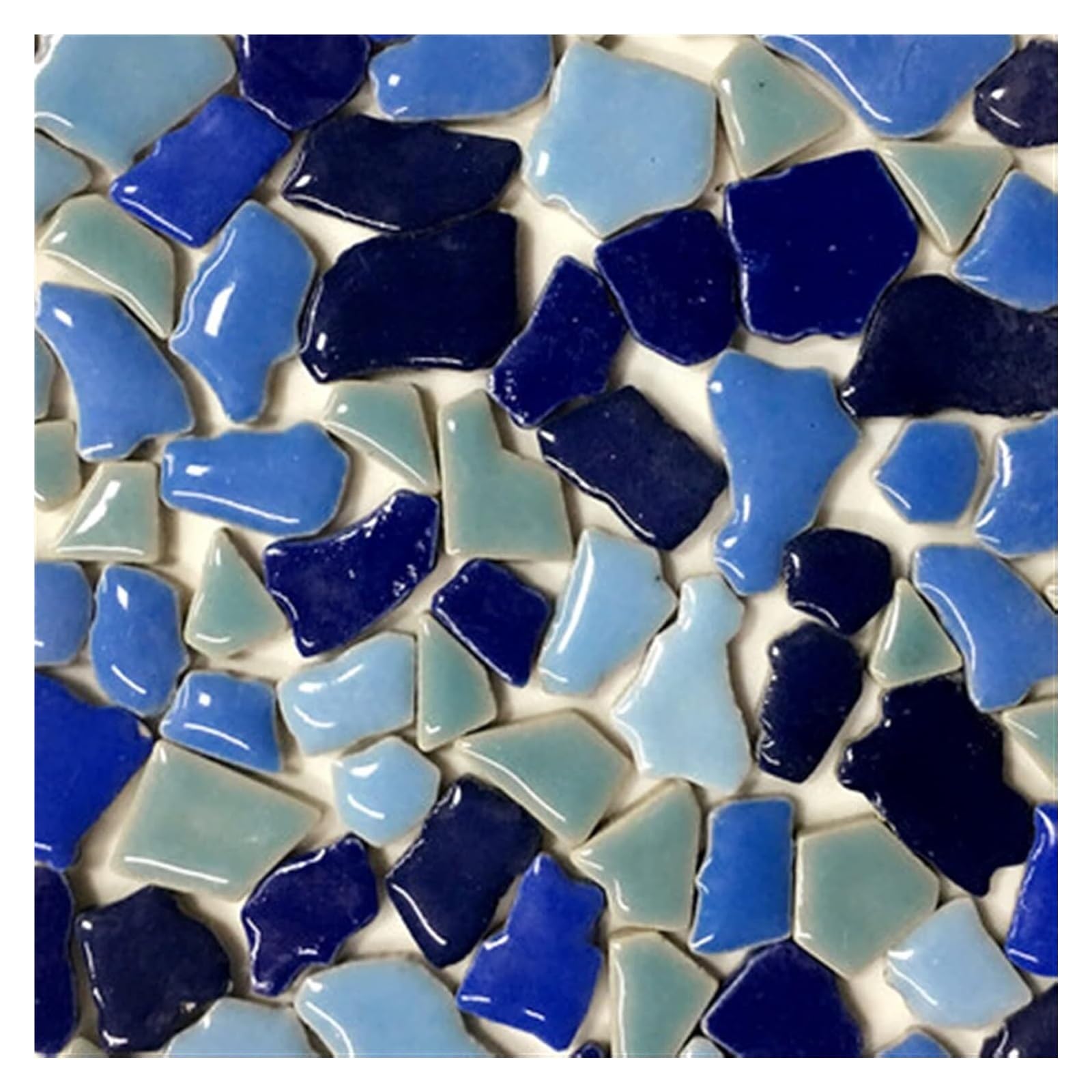 Tessere di mosaico in vetro, Piastrelle mosaico in ceramica fai da te multicolore 1-3 cm 200 g confezione 90(B)