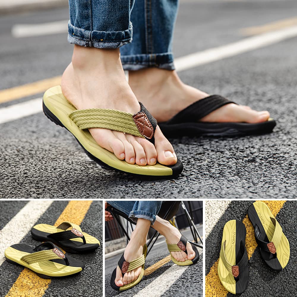 MGGMOKAY Infradito Uomo Sportive Beach Sandali Spiaggia Infradito per Sostegno dell'Arco