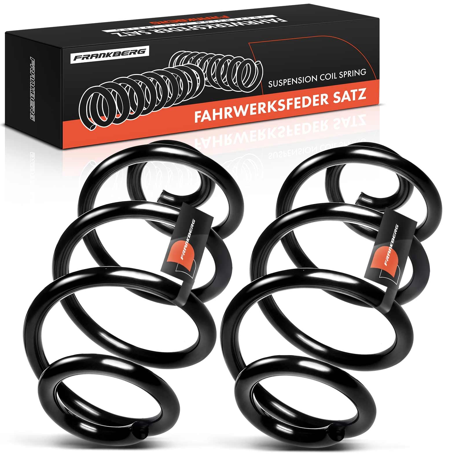 Frankberg 2 muelles de suspensión para eje trasero GE4V28011A | Compatible con: Clio III BR0/1 CR0/1