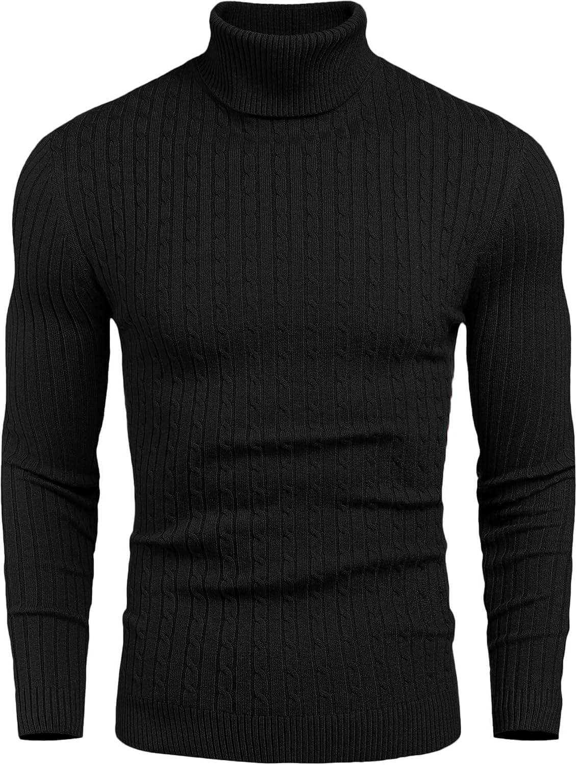 Mens Cotton Turtle Neck Sweater