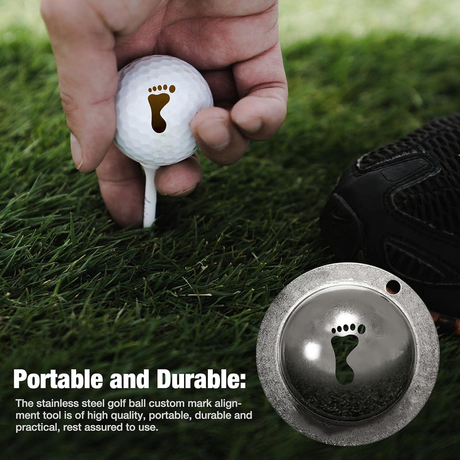 Review F/A Golf Ball Marker Stencil Signal Stainless Steel Golf Balls