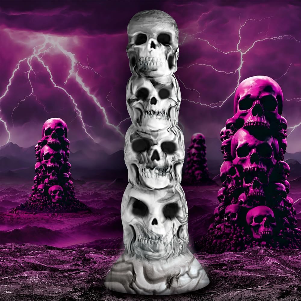 Skull Dildos Kinky Toys Skeleton Sex Toys for Women Gay Anal Dildos Fantasy Dildos Monster Dildos Halloween Horror Toys