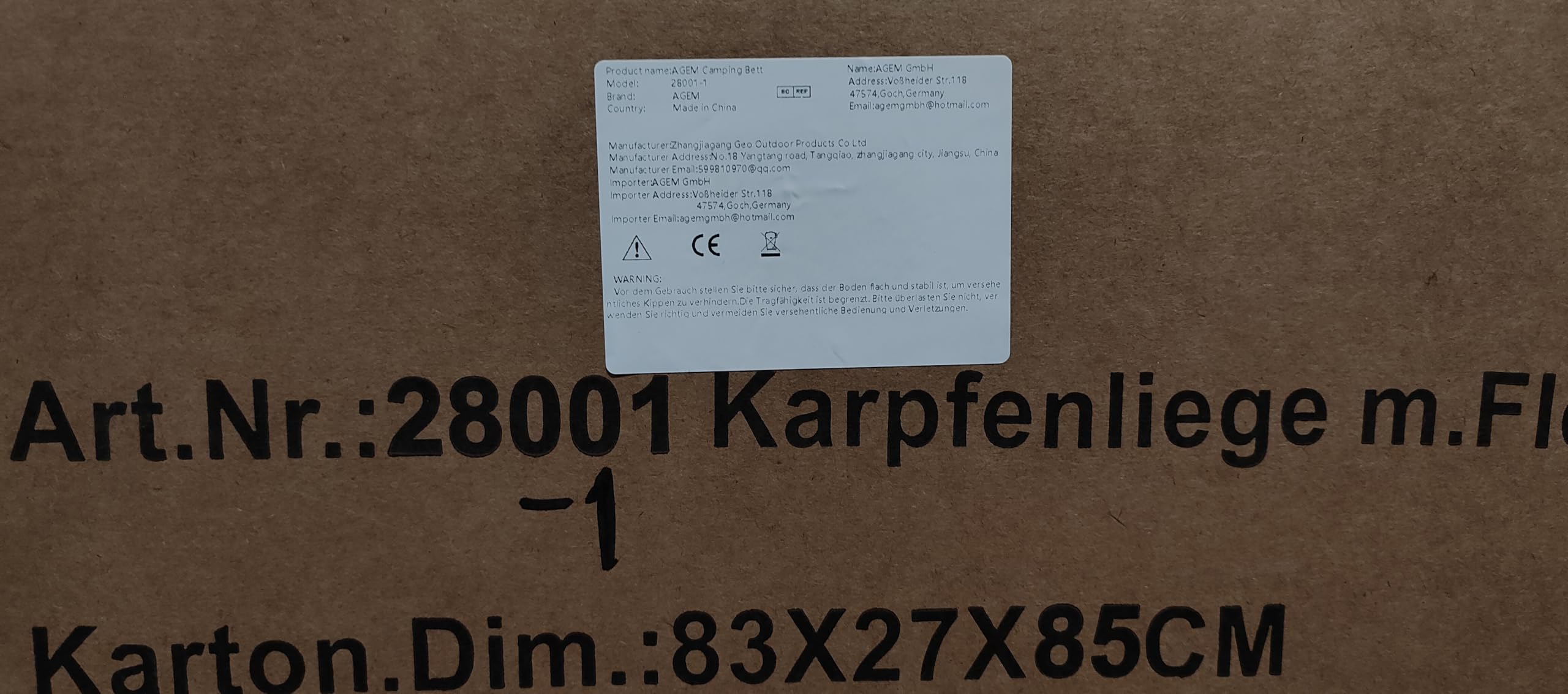 AGEM Karpfenliege XXL 8 Bein Feldbett Klappbar Campingliege Gartenliege Camping Angellige Campingbett 130kg