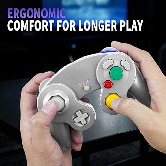CirKa Wired Controller for GameCube/Wii (Silver)