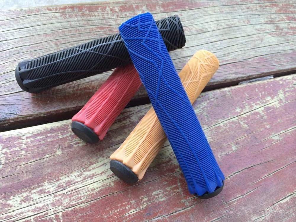 Poignées trottinette 170mm rouge grip durable et long